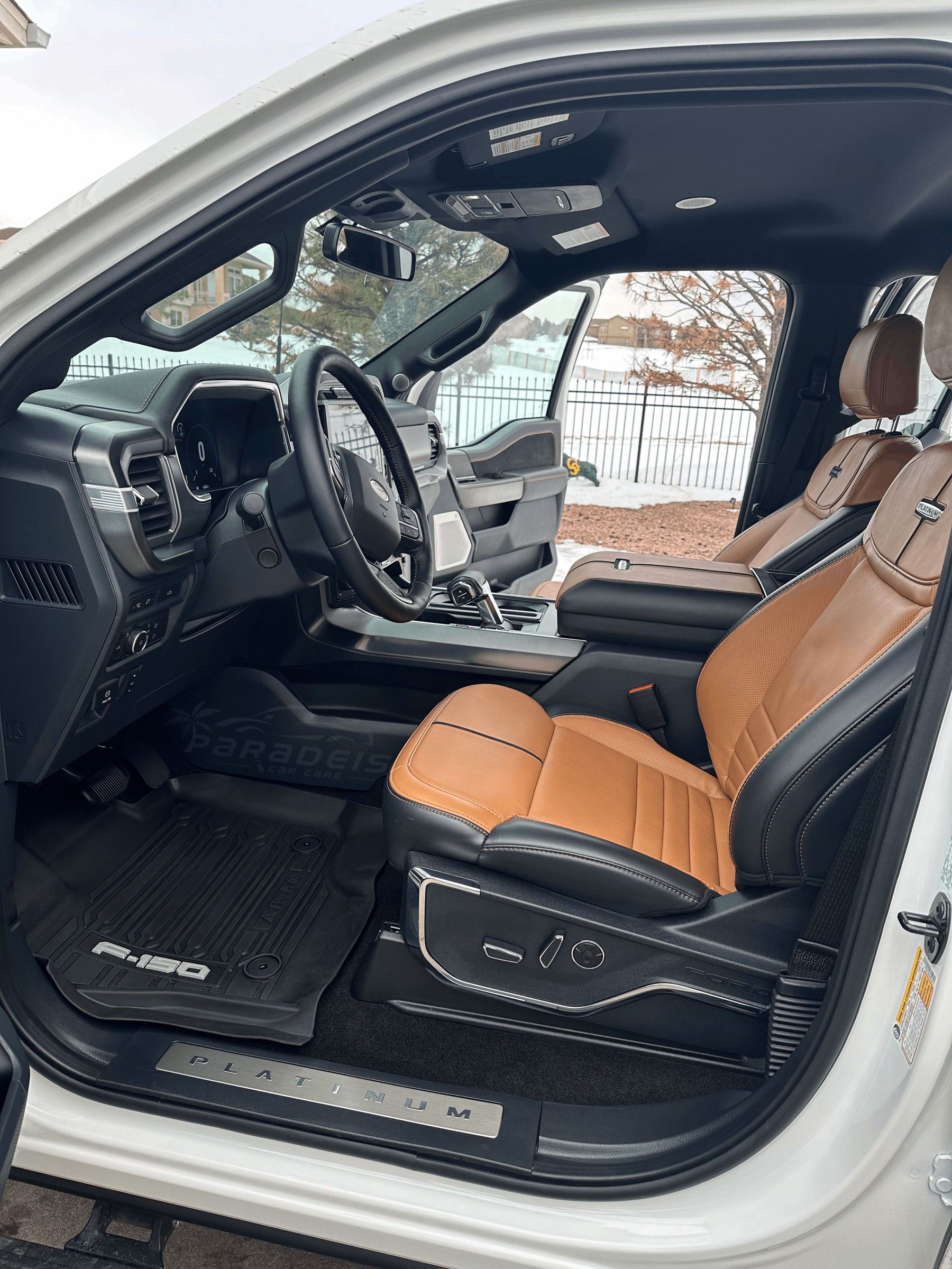 Ford F-150 finished interior, driver cabin, detailed by Paradeis Car Care