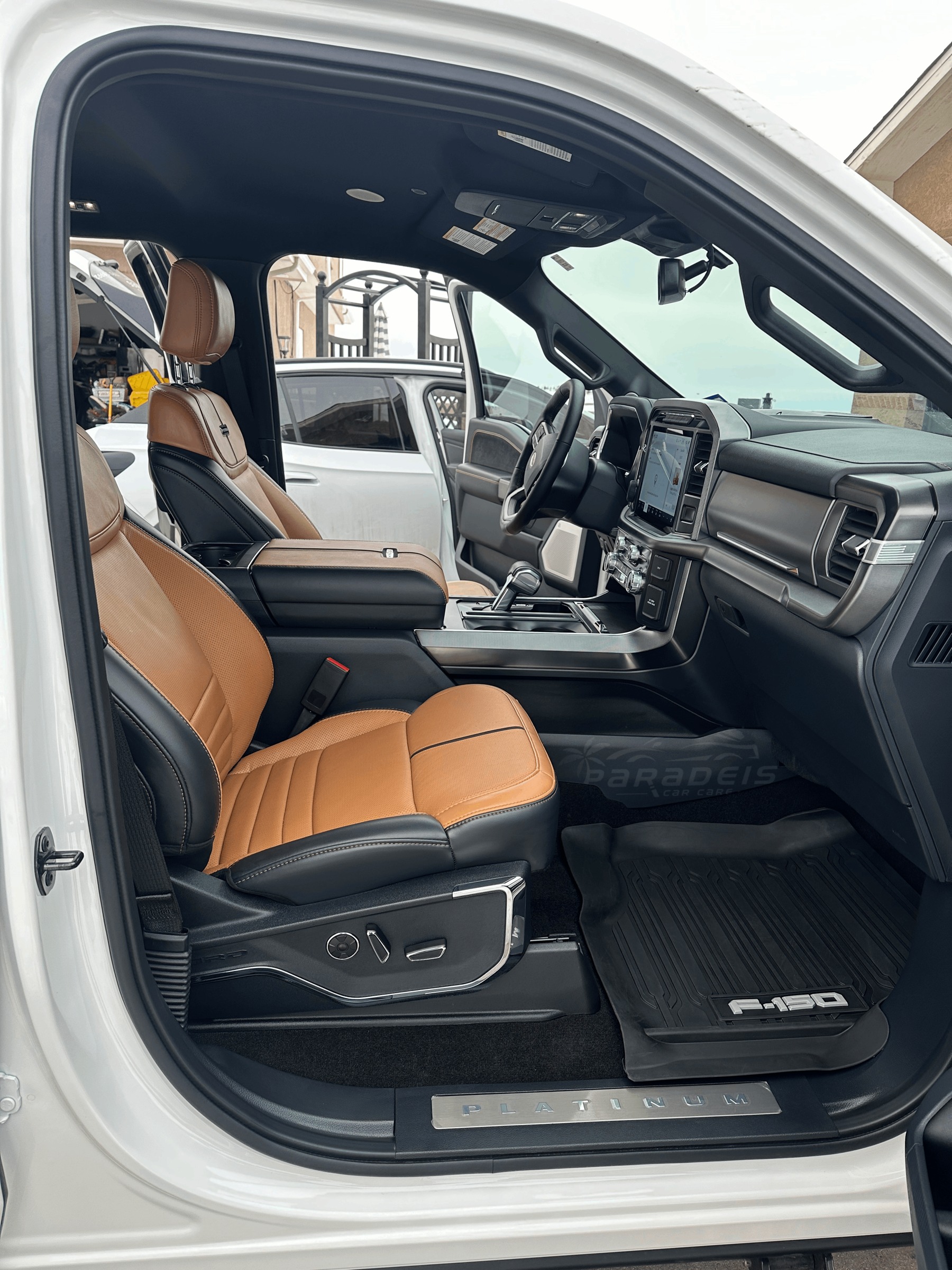 Ford F-150 finished interior, passenger cabin, detailed by Paradeis Car Care