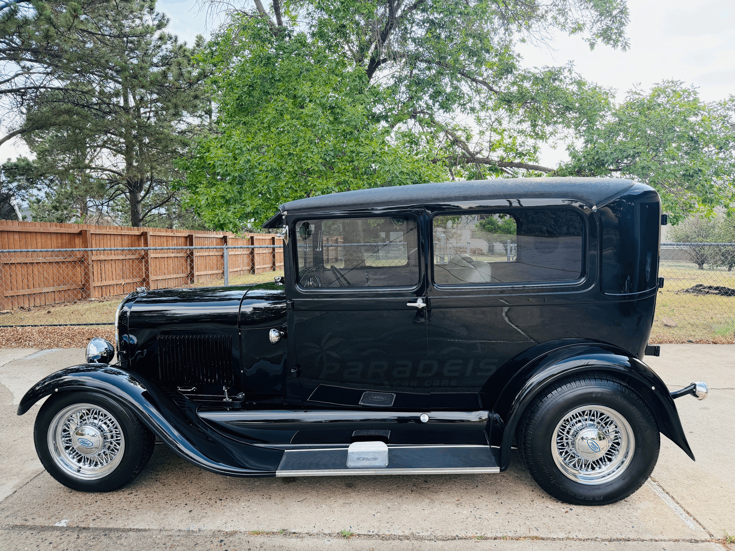 Ford Model A detailed by Paradeis Car Care, side profile