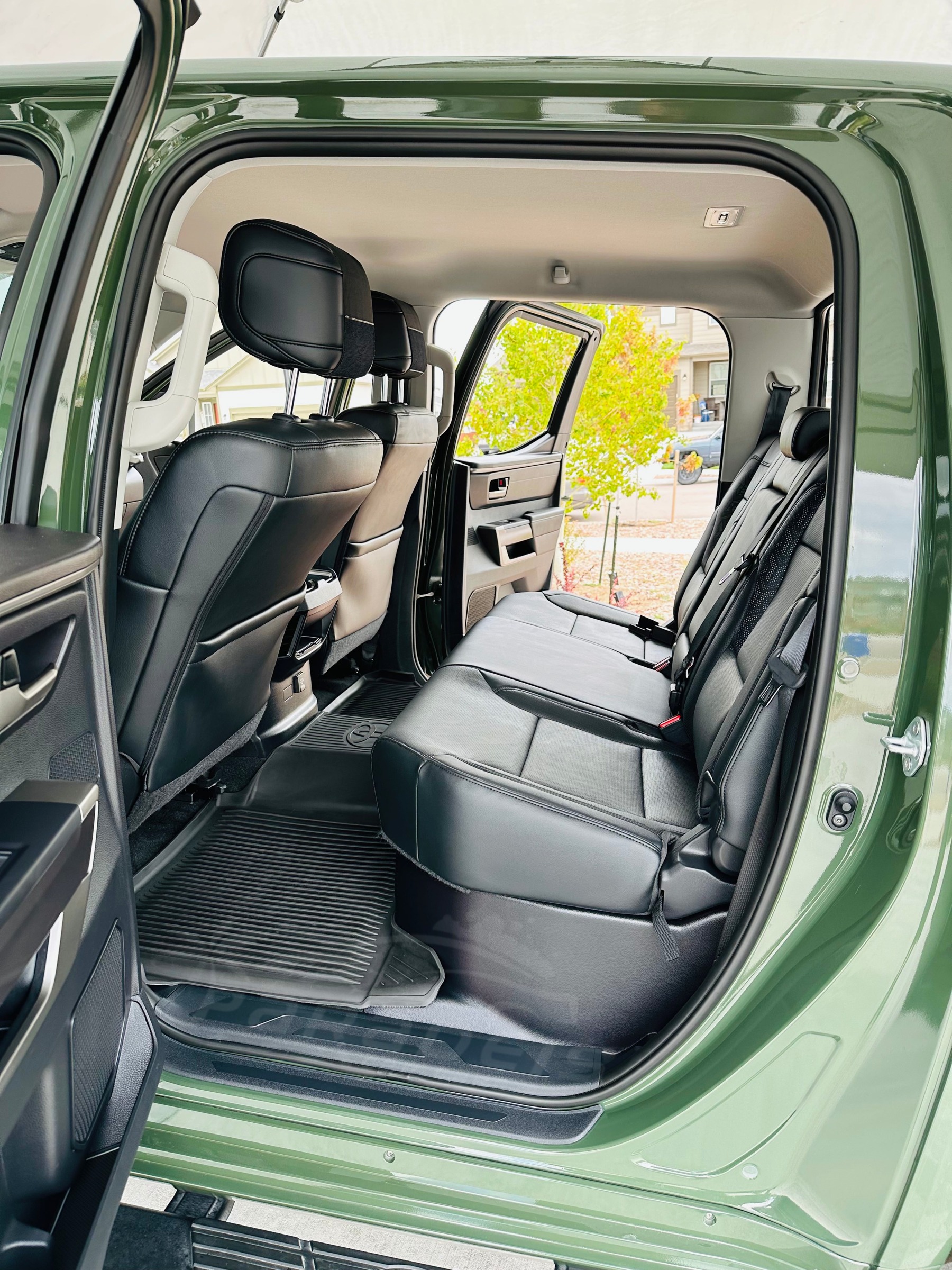Toyota Tundra finished interior, rear cabin, detailed by Paradeis Car Care