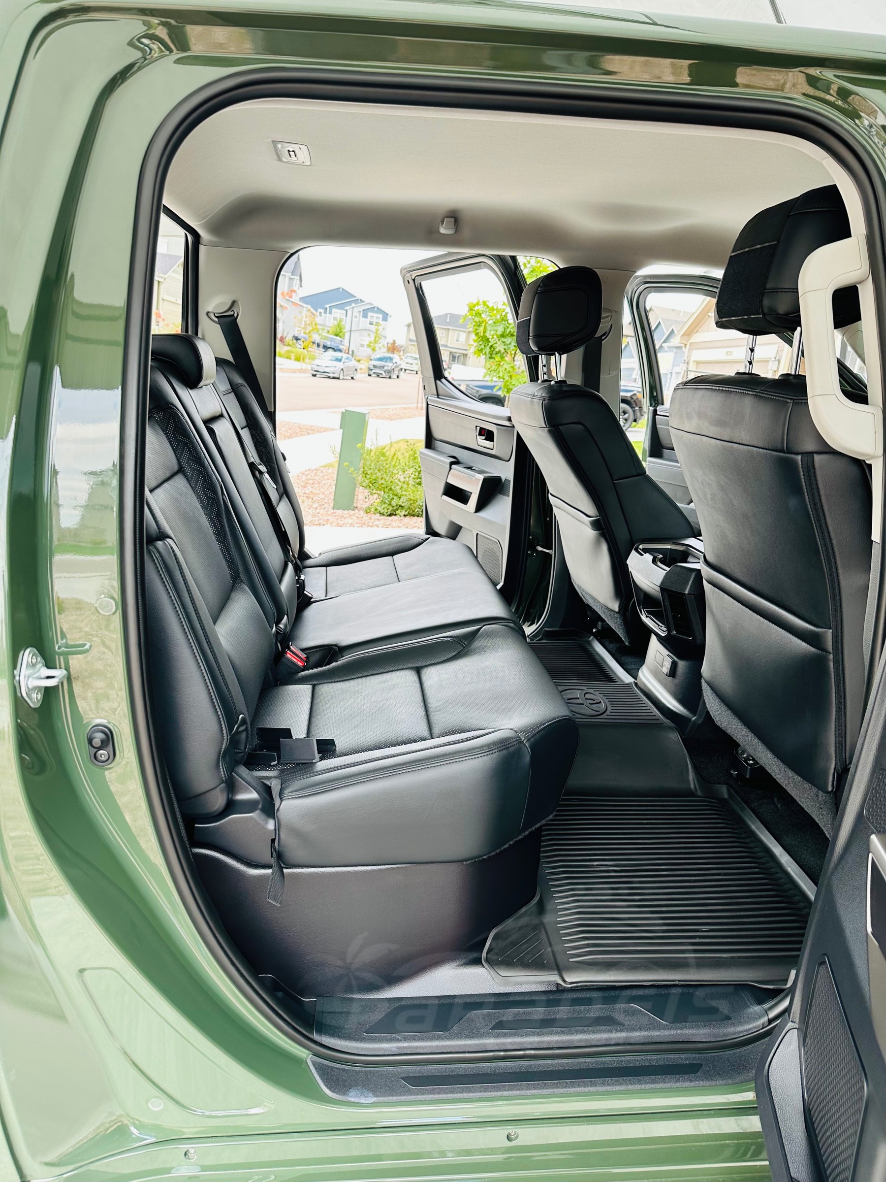 Toyota Tundra finished interior, rear-seat finish, detailed by Paradeis Car Care